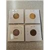 Image 2 : Lot of 4 Newfoundland World War II coins. Includes 1941c Cent, 1942 Cent, 1943c Cent & 1941C Silver 