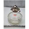 Image 1 : Clear glass oil lamp - no chimney