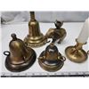 Image 2 : Bundle of brass items - brass elephant, bells, candle holder