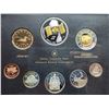 Image 2 : 2005 "40th anniversary of Canada's flag" Canadian fine silver dollar, 8 coin specimen set