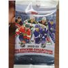 Image 2 : 5 sealed topps NHL sticker packs lot bundle