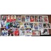 Image 1 : 27 hockey card lot, includes Henri Richard, Tkachuck, Hull, Beliveau, Zegras, Kopitar, Lady Bing, Ca