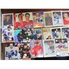 Image 2 : 27 hockey card lot, includes Henri Richard, Tkachuck, Hull, Beliveau, Zegras, Kopitar, Lady Bing, Ca