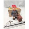 Image 2 : Vintage "Travelling Boy" tin toy - arm needs repair, but works
