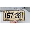 Image 3 : 1957 Saskatchewan license plate - 157-281
