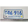Image 1 : 1976 Saskatchewan license plate - P/T 46-916