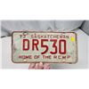 Image 3 : 1973 RCMP Saskatchewan license plate - DR 530