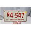 Image 3 : 1975 Saskatchewan license plate - R 4-547