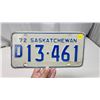 Image 3 : 1972 Saskatchewan license plate - D 13-461