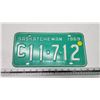 Image 1 : 1969 Saskatchewan license plate - C 11-712