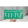 Image 3 : 1969 Saskatchewan license plate - C 11-712