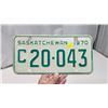 Image 3 : 1970 Saskatchewan license plate - C 20-043