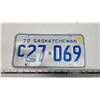 Image 1 : 1972 Saskatchewan license plate -  C 27-069