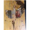Image 2 : Hanging Painted Wood Bird w/ Metal Wings