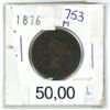 Image 1 : 1876 canadian  large penny
