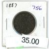 Image 1 : 1887 canadian large penny