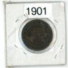 Image 2 : 1901 canadian large penny