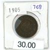 Image 1 : 1905 canadian large penny