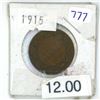 Image 1 : 1915 canadian large penny