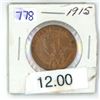Image 1 : 1915 canadian large penny