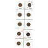 Image 1 : Set of 10 canadian small pennies (1950-1959)