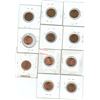 Image 2 : Set of 11 USA pennies (1980-1989 and 2000)