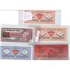 Image 2 : Lot of 5 canadian tire bills( 3X10cent, $1 and $2)