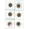 Image 2 : Lot of 6 (1961, 1969, 1974D-75D, 1979D, 1990D) USA one cent coin