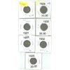 Image 1 : Lot of 7 (1928-1933 and 1935) 5 cent coins