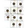 Image 1 : Lot of 10 (1941-44, 2x1946, 2x1947 and 1948-49) canadian pennies