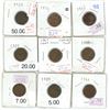 Image 1 : Lot of 9 various years canadian pennies