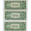 Image 2 : Lot of 3 (1935 series B,C and D) american $1 bills