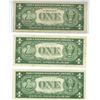 Image 2 : Lot of 3 (1935) american $1 bills