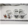 Image 1 : Porcelain collectibles - 4 matching coffee cups, stoneware bowl, etc.