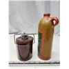 Image 3 : Amsterdamn painted stoneware jug, & stoneware container