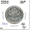 Image 1 : 1955 Canadian Silver 50 cent