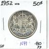 Image 1 : 1952 Canadian Silver 50 cent