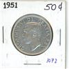 Image 1 : 1951 Canadian Silver 50 cent