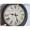 Image 2 : Large wall clock - works, small repair on bottom