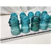 Image 2 : 10 blue glass insulators