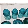 Image 5 : 10 blue glass insulators