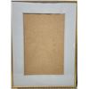 Image 4 : Framed glass floral picture (cracked glass - 26x20") & Large glass picture frame (25x32.5")