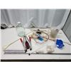 Image 1 : Wine making accessories - tubes, glass jug, long spoons, 2 hydrometers, etc.