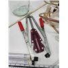 Image 3 : Wine making accessories - tubes, glass jug, long spoons, 2 hydrometers, etc.