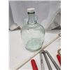 Image 4 : Wine making accessories - tubes, glass jug, long spoons, 2 hydrometers, etc.