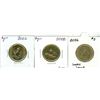 Image 1 : 3 canadian $1 coins 2016, 2018,2022