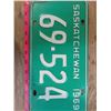 Image 3 : 1 1969 Sask License Plate