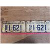 Image 1 : 1-set of 1961 SF Sask License Plates