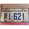 Image 2 : 1-set of 1961 SF Sask License Plates