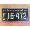 Image 1 : 1 F-1960 Sask License Plate